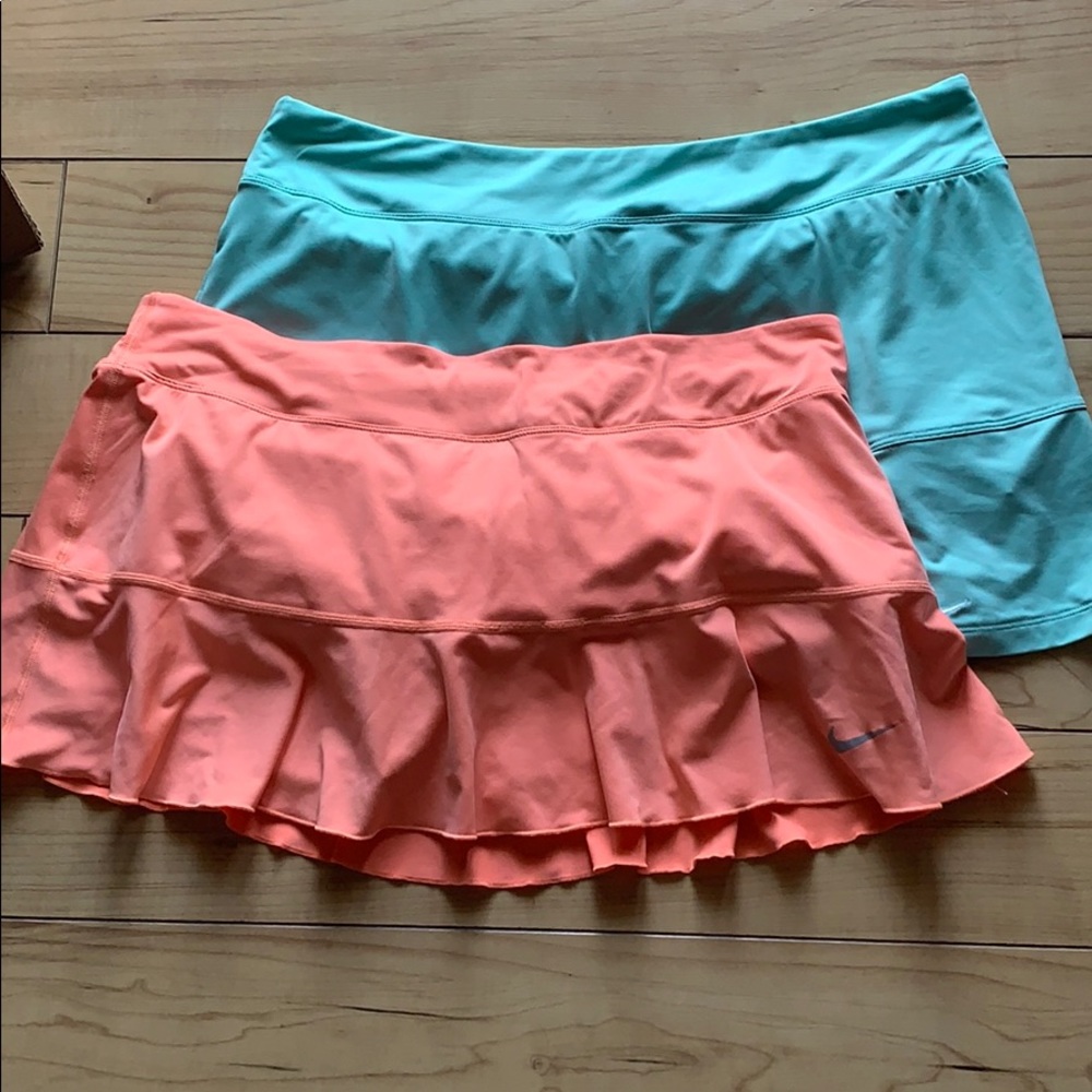 Bundle of 2 Nike Dri-fit tennis skirts!